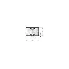 SILENTBLOK D75xHR45/M12, 75-45-3