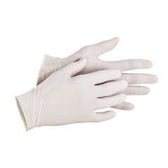 Latexové pudrované jednorázové rukavice 9"L LOON CERVA 109000199090