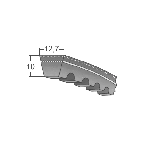 Klinový remeň XPA 1090 Lw 1108 La BANDO