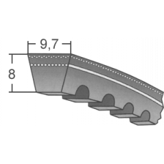 Klinový remeň XPZ 562 Lw/575 La / BANDO