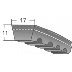 Ozubený klinový remeň AVX17X1015 Li BANDO