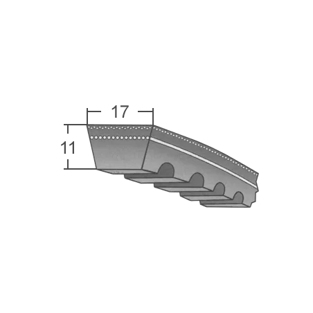 Ozubený klinový remeň AVX17X1015 Li BANDO