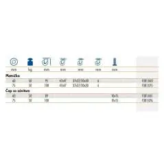 Dizajnové koliesko 75 mm otočná platnička s brzdou F381.075