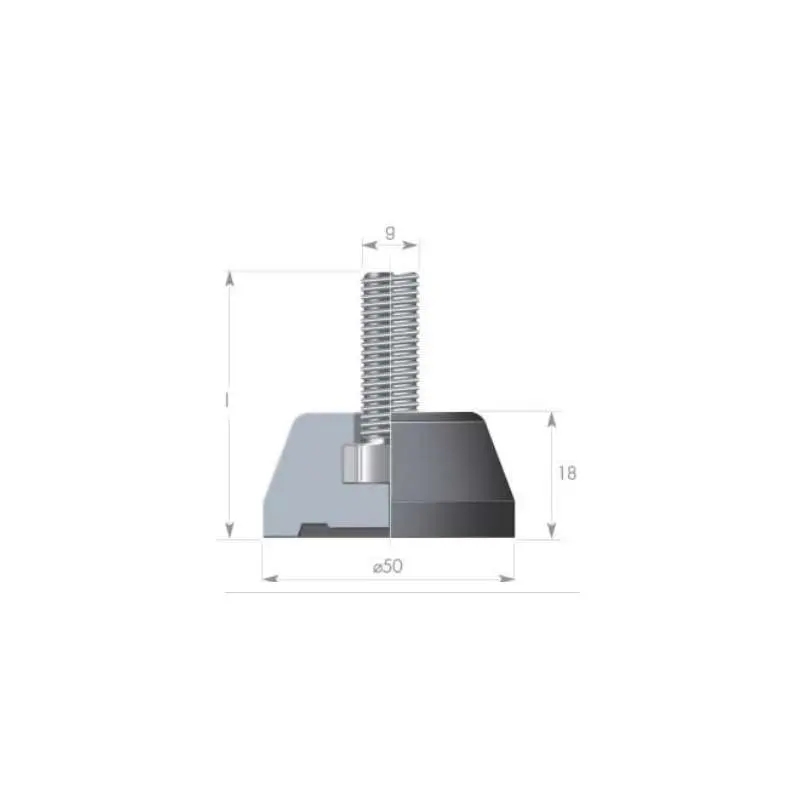 Pevná noha D50xHR18/M10x55, 170073