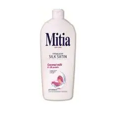 Mitia Silk Satin s kokosovým mliekom tekuté mydlo náhradná náplň 1 l