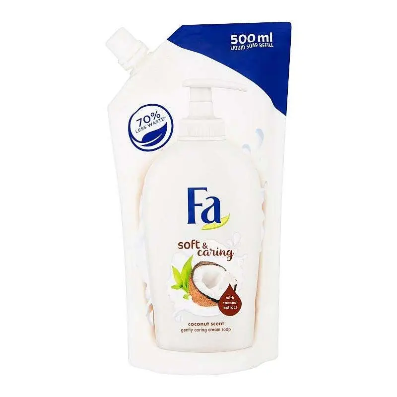 Fa Soft & Caring Coconut tekuté mydlo náhradná náplň 500 ml