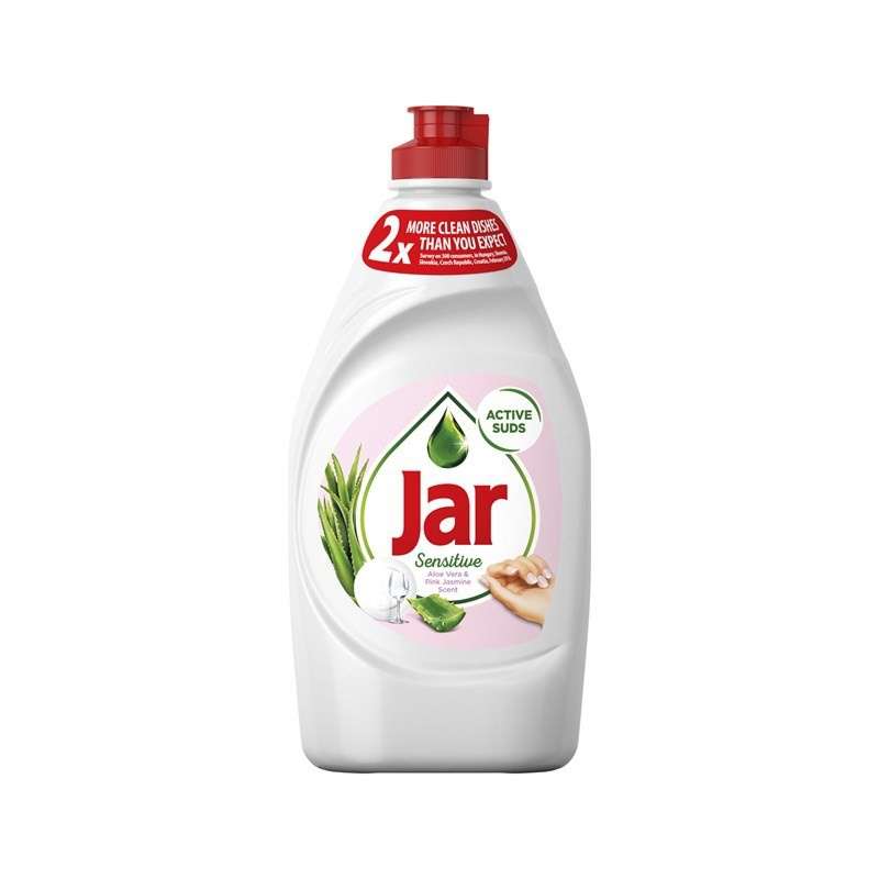 JAR Sensitive vôňa Aloe Vera & Pink Jasmin Prostriedok na umývanie riadu, 450 ml