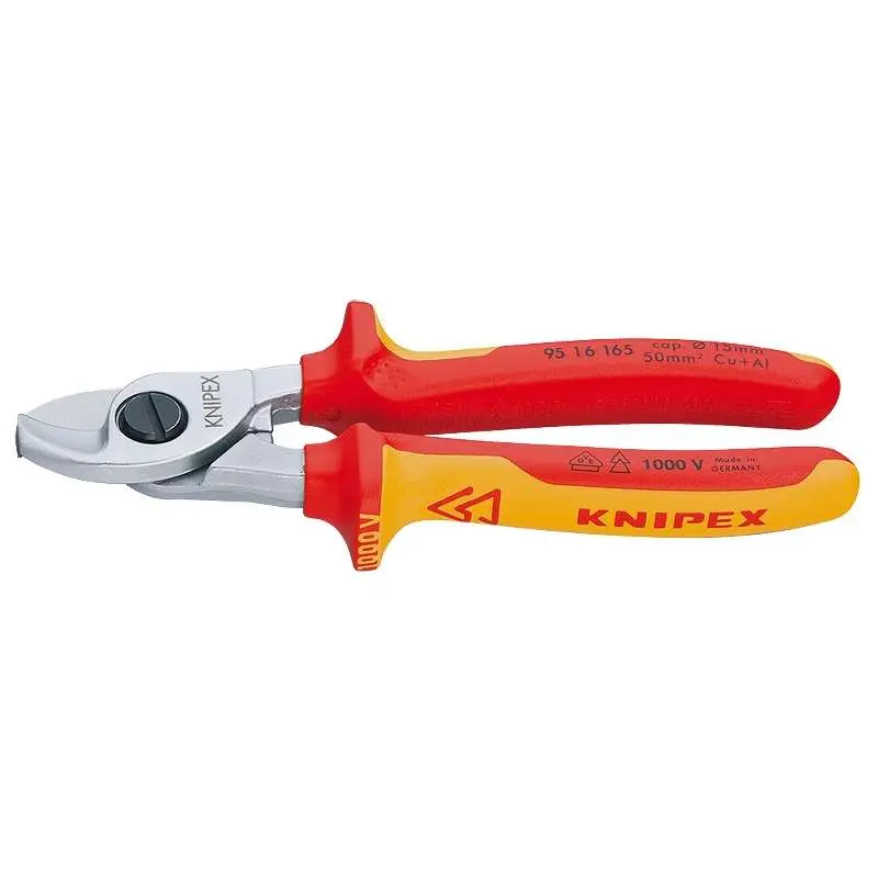 Kliešte štípacie na kábel do 1000 V, 165mm, 9516165 KNIPEX