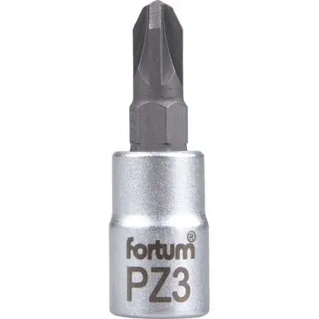 Hlavica zástrčná 1/4" PZ3 krížový FORTUM 4701823