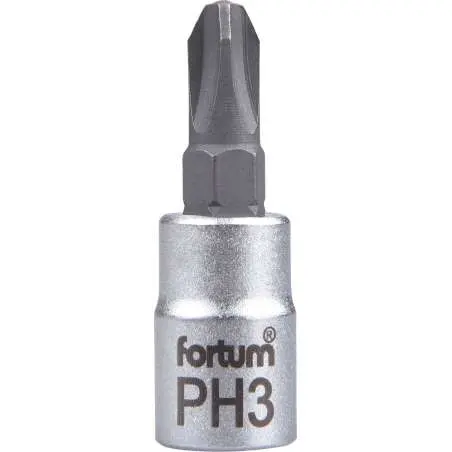 Hlavica zástrčná 1/4" PH3 krížový FORTUM 4701813