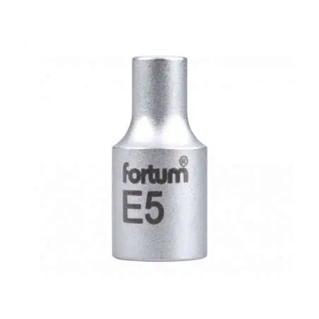 Hlavica nástrčná 1/4" E5 mm FORTUM 4701705