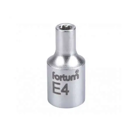 Hlavica nástrčná 1/4" E4 mm FORTUM 4701704