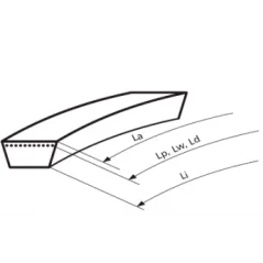 Klinový remeň 13X1400 Li/1430 Lw MAXBELT SLOVAKIA