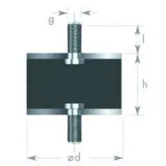 SILENTBLOK D35xHR25/M8x16 35-25-1/S8 (116.12)