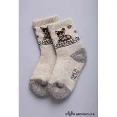 Funkčné detské ponožky zo 100% mongolskej vlny