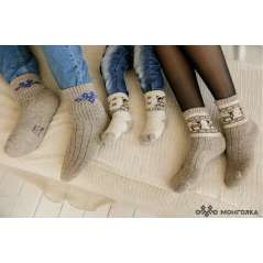 Funkčné detské ponožky zo 100% mongolskej vlny