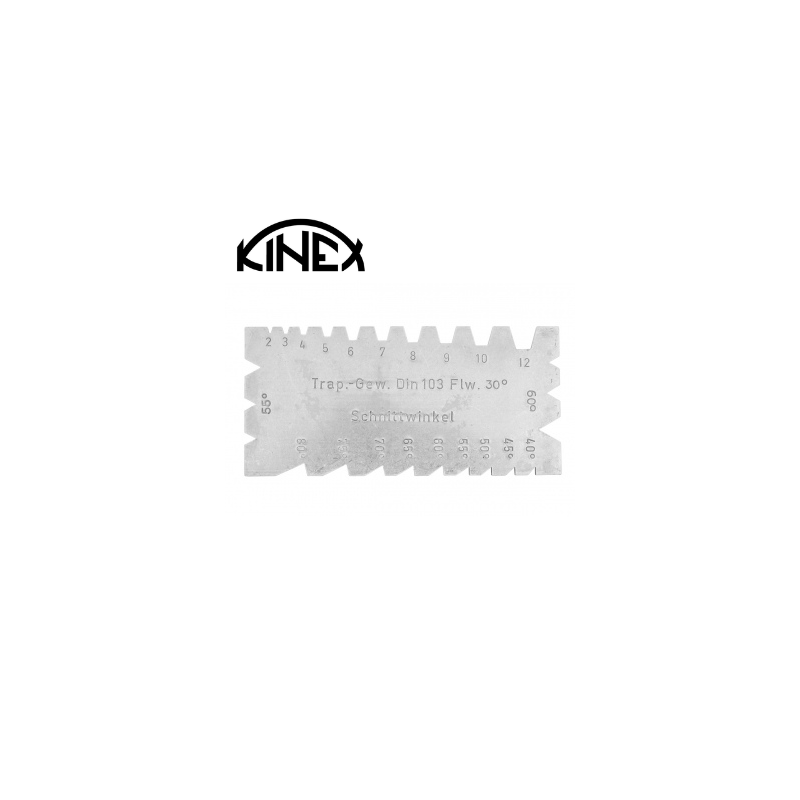 Šablóna na meranie uhlov sústružníckych nožov KINEX 1127
