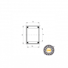 Ihlové ložisko BK 1012 INA Schaeffler - nepriechodzie - Ihlové púzdro BK 1012 INA