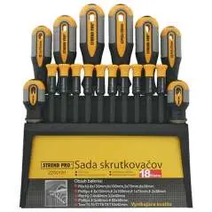 SKRUTKOVAČ SADA 18-DIELNA, PLOCHÉ + TORX / STREND PRO 2250191