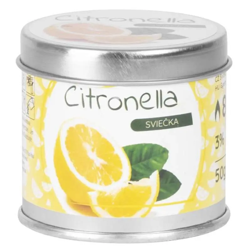 SVIEČKA CITRONELA PLECHOVKA 50g 2172457