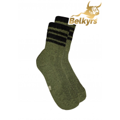 Ponožky z mongolskej vlny zelené