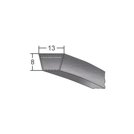 Klinový remeň 13X2135 Li 2168 Lw BANDO