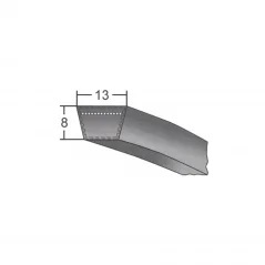 Klinový remeň 13X2525 Li 2549 Lw BANDO