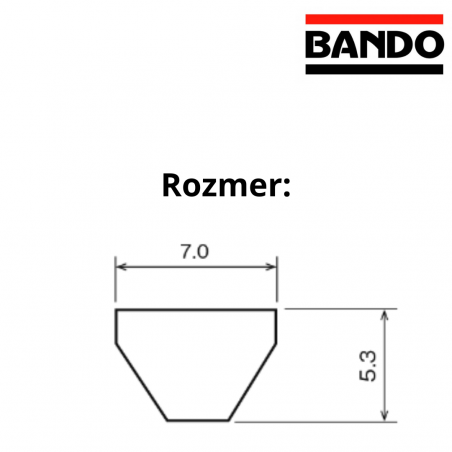 rozmer klinový remeň BANFLEX BANDO 7M-1220 La