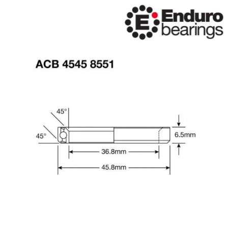 Ložisko ACB 4545 S8551 BO ENDURO