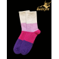 Ponožky z mongolskej vlny ružovo fialové