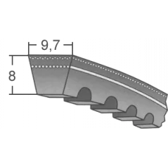 Klinový remeň XPZ 562 Lw/575 La Maxbelt