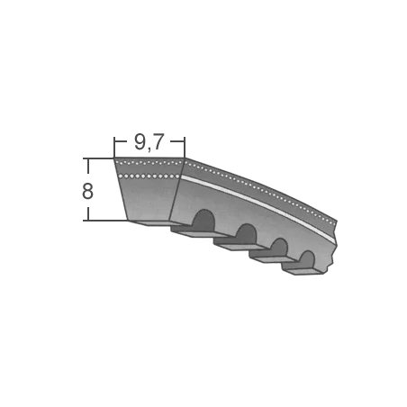 XPZ 612 Lw/625 La klinový remeň