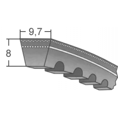 Klinový remeň XPZ 1112 Lw/1125 La