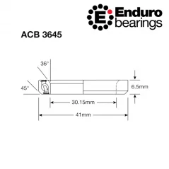 Ložisko ACB 3645 SS ENDURO