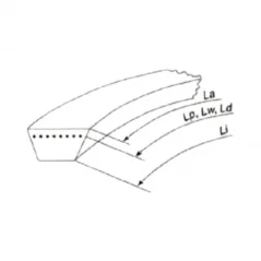 Klinový remeň 10X1090 Li/1110 Lw MAXBELT