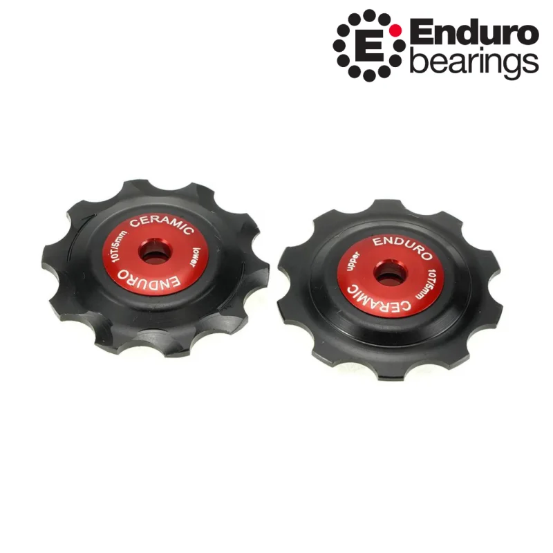 Kladky pre prehadzovačky Campagnolo 10 zubov BKCJ-0000 ENDURO BEARINGS červené