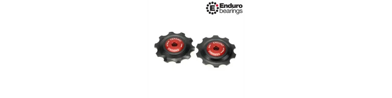 Kladky pre prehadzovačky Campagnolo 10 zubov BKCJ-0000 ENDURO BEARINGS červené