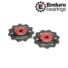 Kladky pre prehadzovačky SHIMANO 11 zubov BKCJ-0195 ENDURO BEARINGS červené