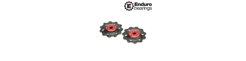 Kladky pre prehadzovačky SHIMANO 11 zubov BKCJ-0195 ENDURO BEARINGS červené