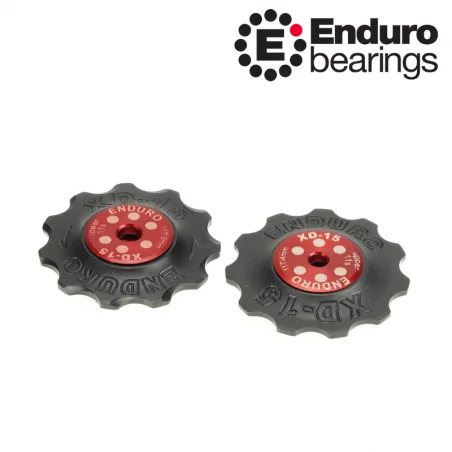 Kladky pre prehadzovačky SRAM 11 zubov BKCJ-0312 ENDURO BEARINGS červené