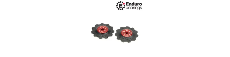 Kladky pre prehadzovačky SRAM 11 zubov BKCJ-0312 ENDURO BEARINGS červené