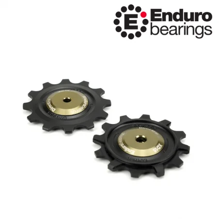 Kladky pre prehadzovačky SRAM ROAD a GRAVEL 12 zubov BKCJ-0402 ENDURO BEARINGS grafit