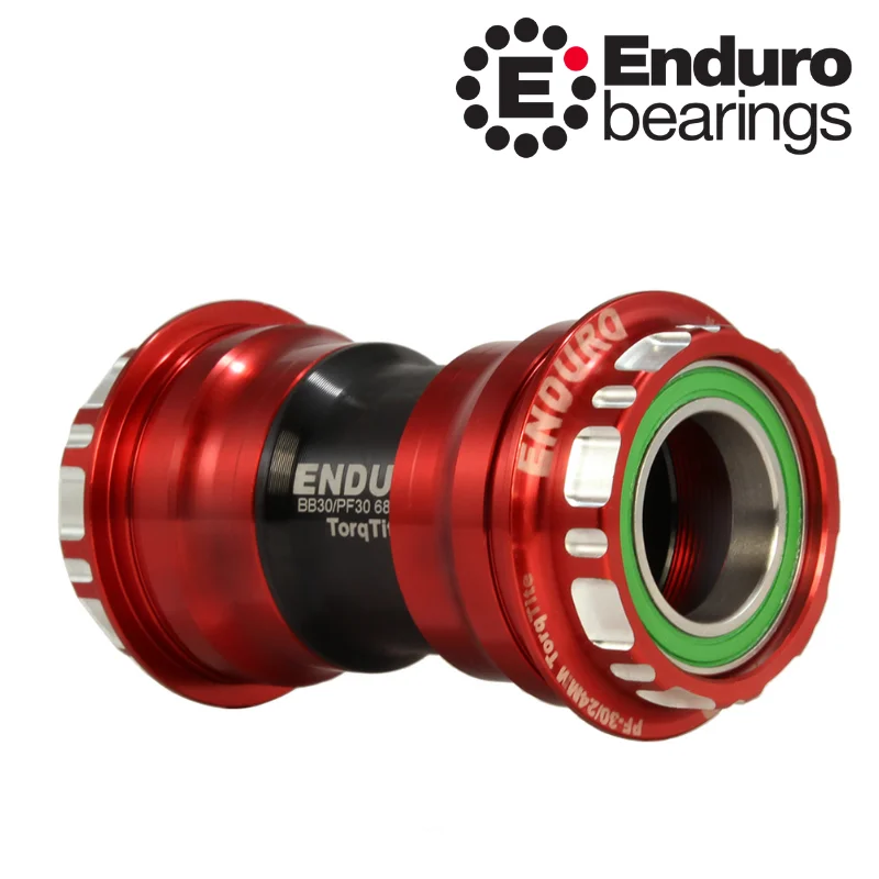 Stredové zloženie BKC-0870 TorqTite PF30 SHIMANO 24mm ENDURO BEARINGS červené