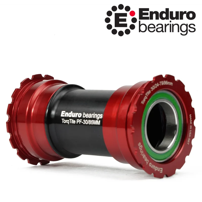 Stredové zloženie BKC-0895 TorqTite BB386 SHIMANO 24mm ENDURO BEARINGS červené