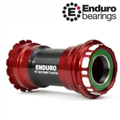 Stredové zloženie BKS-0115 TorqTite BBRight SHIMANO 24mm ENDURO BEARINGS červené