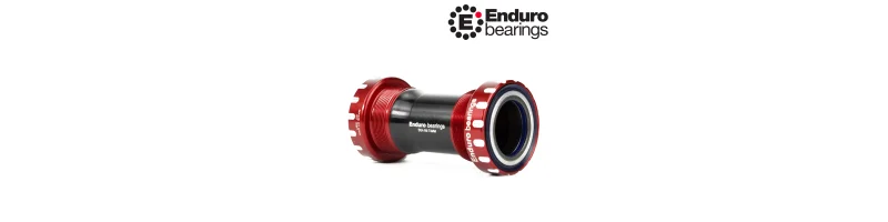 Stredové zloženie BKC-0566 pre talianske závitové rámy SHIMANO 24mm ENDURO BEARINGS červené