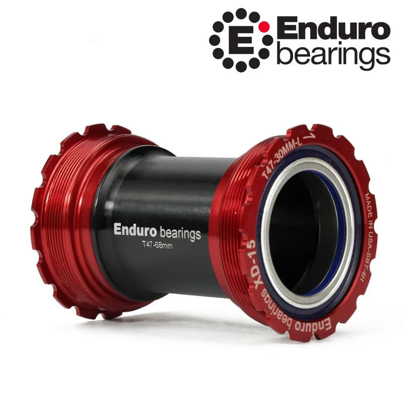 Stredové zloženie BKC-0720 T47-vnútorné 30mm ENDURO BEARINGS červené