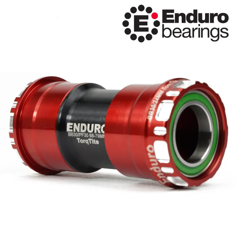 Stredové zloženie BKS-0145 TorqTite BB30A SHIMANO 24mm ENDURO BEARINGS červené