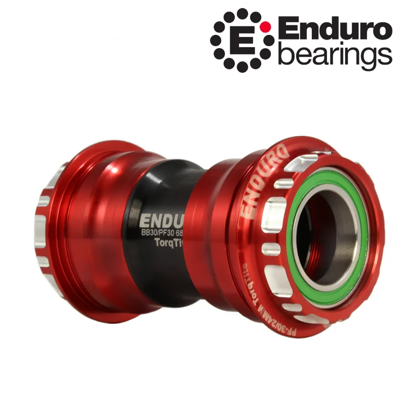 Stredové zloženie BKS-0148 TorqTite PF30A SHIMANO 24mm ENDURO BEARINGS červené