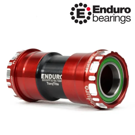 Stredové zloženie BKS-0150 TorqTite BB30 SHIMANO 24mm ENDURO BEARINGS červené